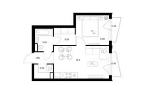 1-к квартира, вторичка, 37м2, 4/9 этаж
