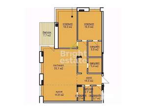 3-к квартира, вторичка, 120м2, 2/8 этаж