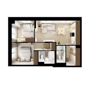 2-к квартира, вторичка, 53м2, 8/9 этаж