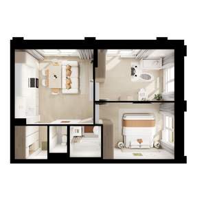 2-к квартира, вторичка, 53м2, 7/9 этаж