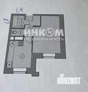 1-к квартира, вторичка, 31м2, 1/8 этаж