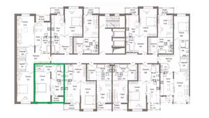 1-к квартира, вторичка, 41м2, 9/9 этаж