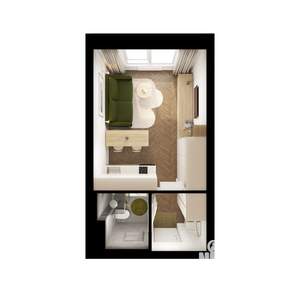 Студия квартира, вторичка, 20м2, 7/9 этаж