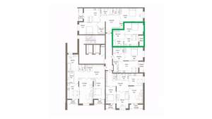 1-к квартира, вторичка, 45м2, 6/9 этаж
