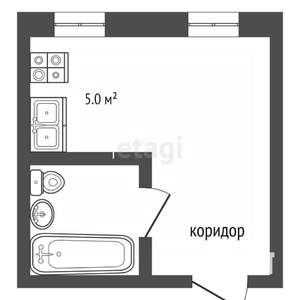 Студия квартира, вторичка, 24м2, 14/30 этаж