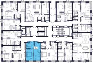1-к квартира, строящийся дом, 40м2, 2/28 этаж