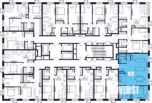 2-к квартира, вторичка, 73м2, 18/28 этаж