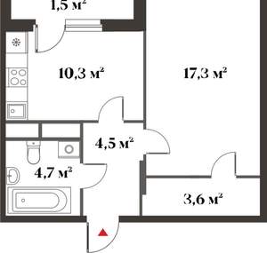 3-к квартира, вторичка, 72м2, 1/6 этаж