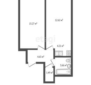 1-к квартира, вторичка, 42м2, 19/25 этаж