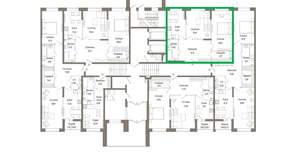 2-к квартира, вторичка, 71м2, 1/9 этаж