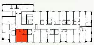 1-к квартира, вторичка, 32м2, 8/9 этаж