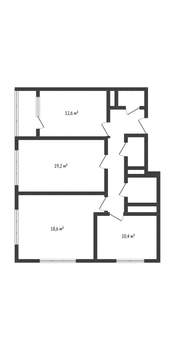 3-к квартира, вторичка, 84м2, 8/8 этаж