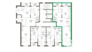 2-к квартира, вторичка, 90м2, 4/9 этаж