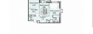 3-к квартира, вторичка, 50м2, 7/24 этаж