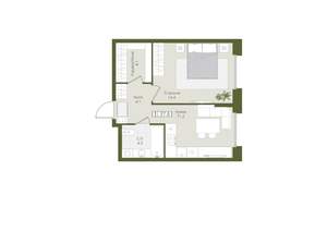 1-к квартира, вторичка, 38м2, 2/8 этаж