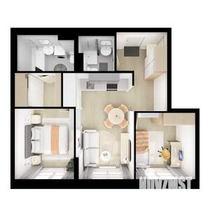 2-к квартира, вторичка, 52м2, 3/9 этаж