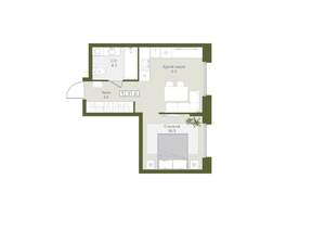 1-к квартира, вторичка, 32м2, 2/8 этаж