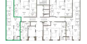 2-к квартира, вторичка, 76м2, 1/9 этаж
