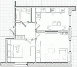 2-к квартира, вторичка, 44м2, 12/25 этаж
