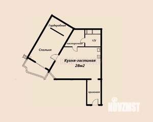 2-к квартира, вторичка, 69м2, 6/14 этаж