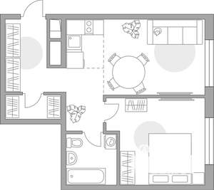 2-к квартира, вторичка, 37м2, 6/14 этаж