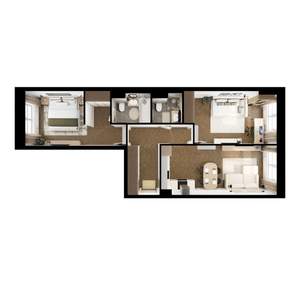 2-к квартира, вторичка, 66м2, 2/9 этаж