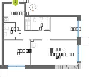 2-к квартира, вторичка, 60м2, 24/31 этаж