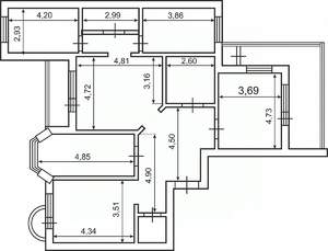 4-к квартира, вторичка, 143м2, 2/6 этаж
