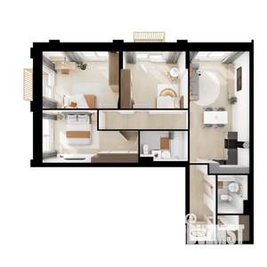 3-к квартира, вторичка, 89м2, 4/9 этаж