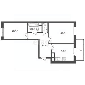 2-к квартира, вторичка, 50м2, 4/8 этаж
