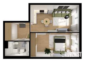 1-к квартира, вторичка, 44м2, 5/9 этаж