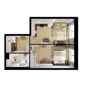 1-к квартира, вторичка, 44м2, 7/9 этаж