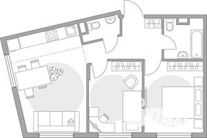 3-к квартира, вторичка, 51м2, 1/6 этаж