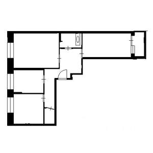 3-к квартира, вторичка, 77м2, 25/25 этаж
