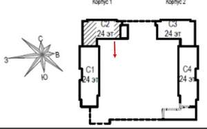 Студия квартира, вторичка, 23м2, 11/24 этаж