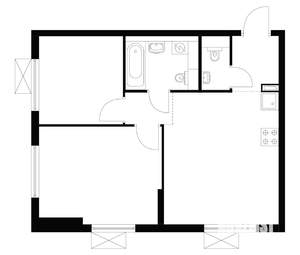 2-к квартира, вторичка, 51м2, 7/9 этаж