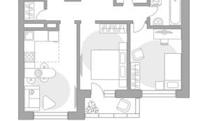 3-к квартира, вторичка, 53м2, 4/22 этаж