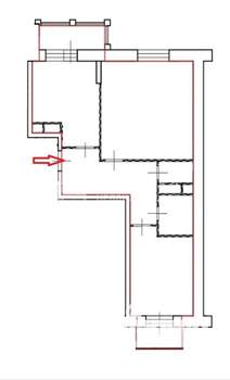2-к квартира, вторичка, 51м2, 3/9 этаж