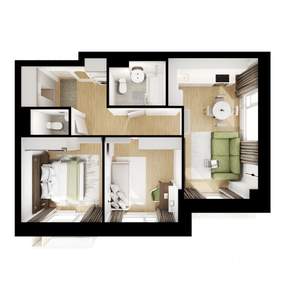 2-к квартира, вторичка, 54м2, 5/9 этаж