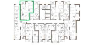 1-к квартира, вторичка, 48м2, 3/9 этаж