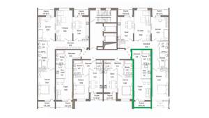 Студия квартира, вторичка, 35м2, 9/9 этаж