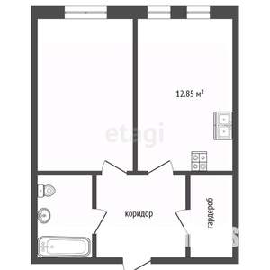 1-к квартира, вторичка, 40м2, 25/25 этаж