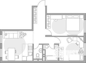 3-к квартира, строящийся дом, 55м2, 5/6 этаж