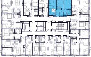 2-к квартира, строящийся дом, 63м2, 23/28 этаж
