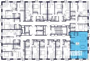 2-к квартира, строящийся дом, 73м2, 16/28 этаж