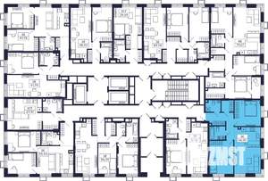 2-к квартира, строящийся дом, 68м2, 2/28 этаж