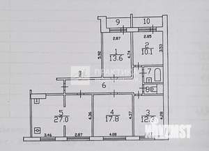 4-к квартира, вторичка, 51м2, 2/5 этаж