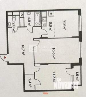 2-к квартира, вторичка, 72м2, 4/6 этаж