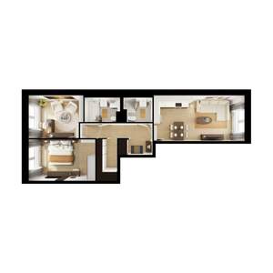 2-к квартира, вторичка, 62м2, 8/9 этаж