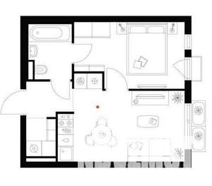 1-к квартира, вторичка, 32м2, 7/9 этаж
